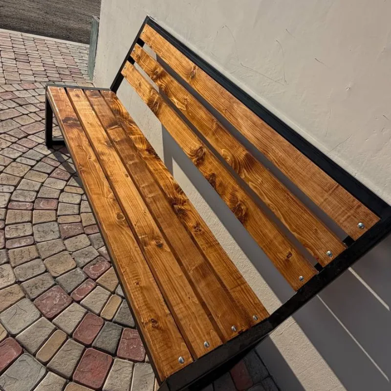 Թիկնակով loft ոճի բարձրորակ նստարան 3